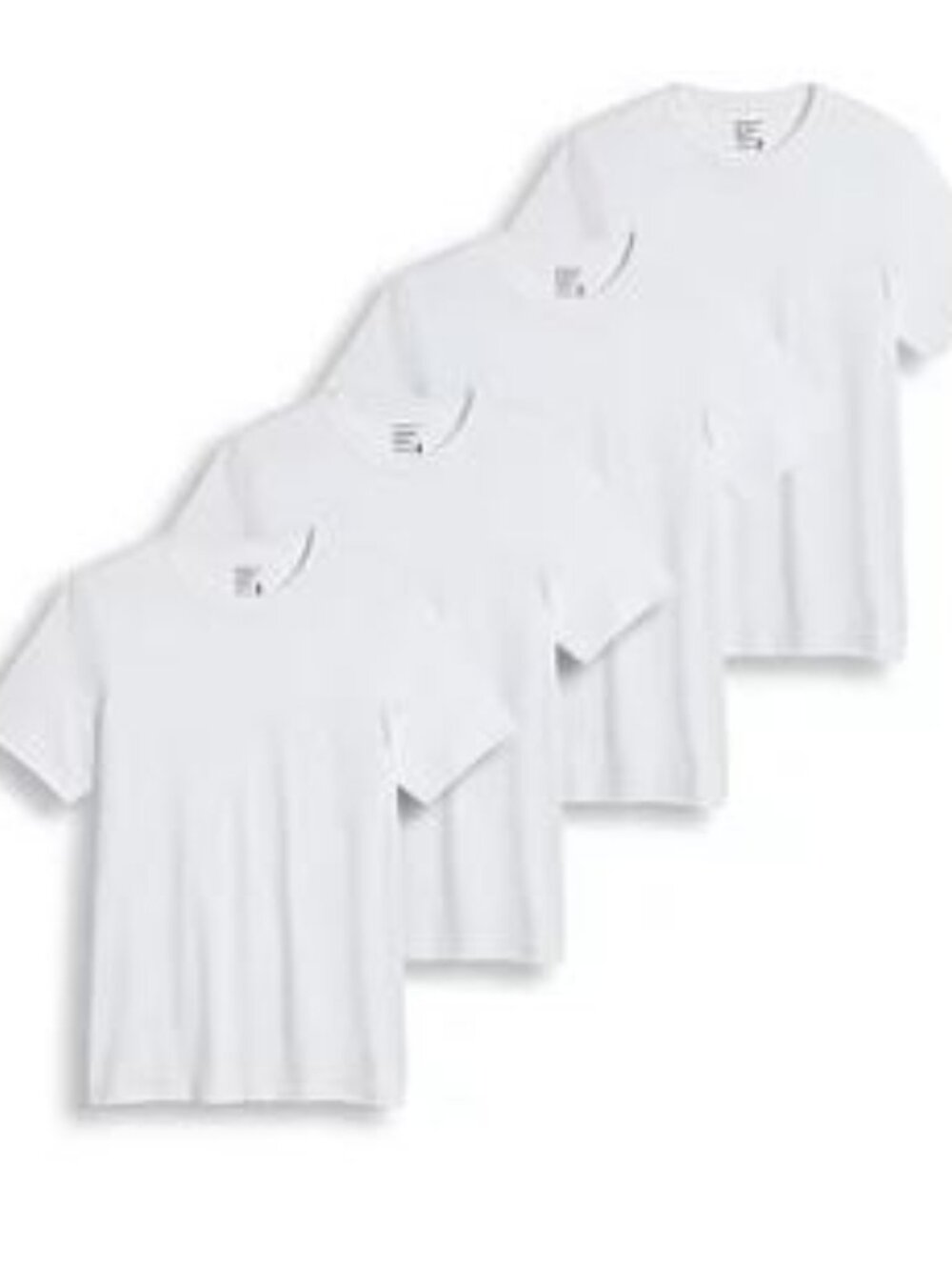 Jockey Essential Fit Crew Neck White T-Shirts (3+1 Bonus Pack )